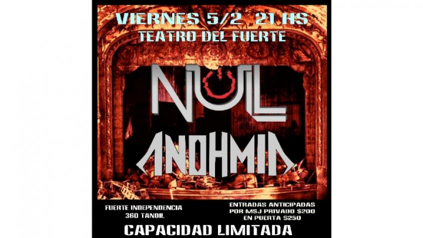 Noche metalera en el Teatro del Fuerte